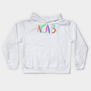 Acab worm on a string Kids Hoodie